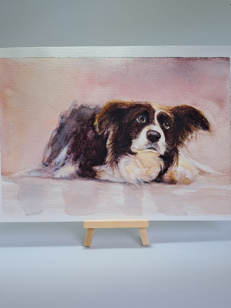 Collie painting